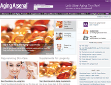 Tablet Screenshot of anti.agingarsenal.com